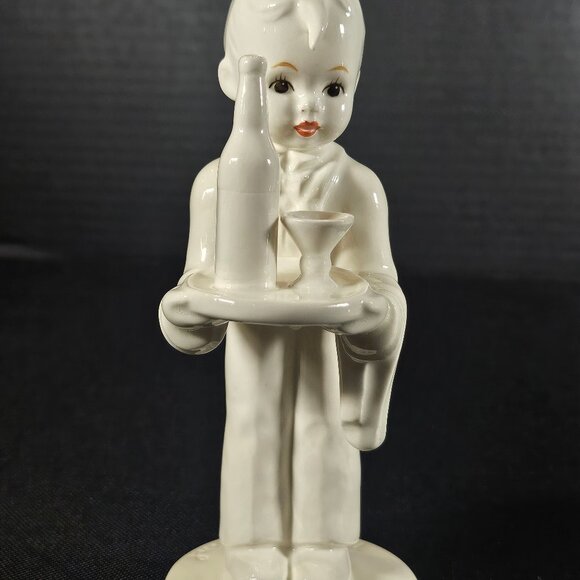 Rare White Version Of "Waiter" Herr Ober MJ Hummel The Love Lives On 2014 - Picture 1 of 12